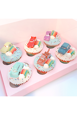 [온라인 한정] 프리미엄 레인보우 컵케익 세트 D (Premium Rainbow Cupcake Set D, 6 Pack)
